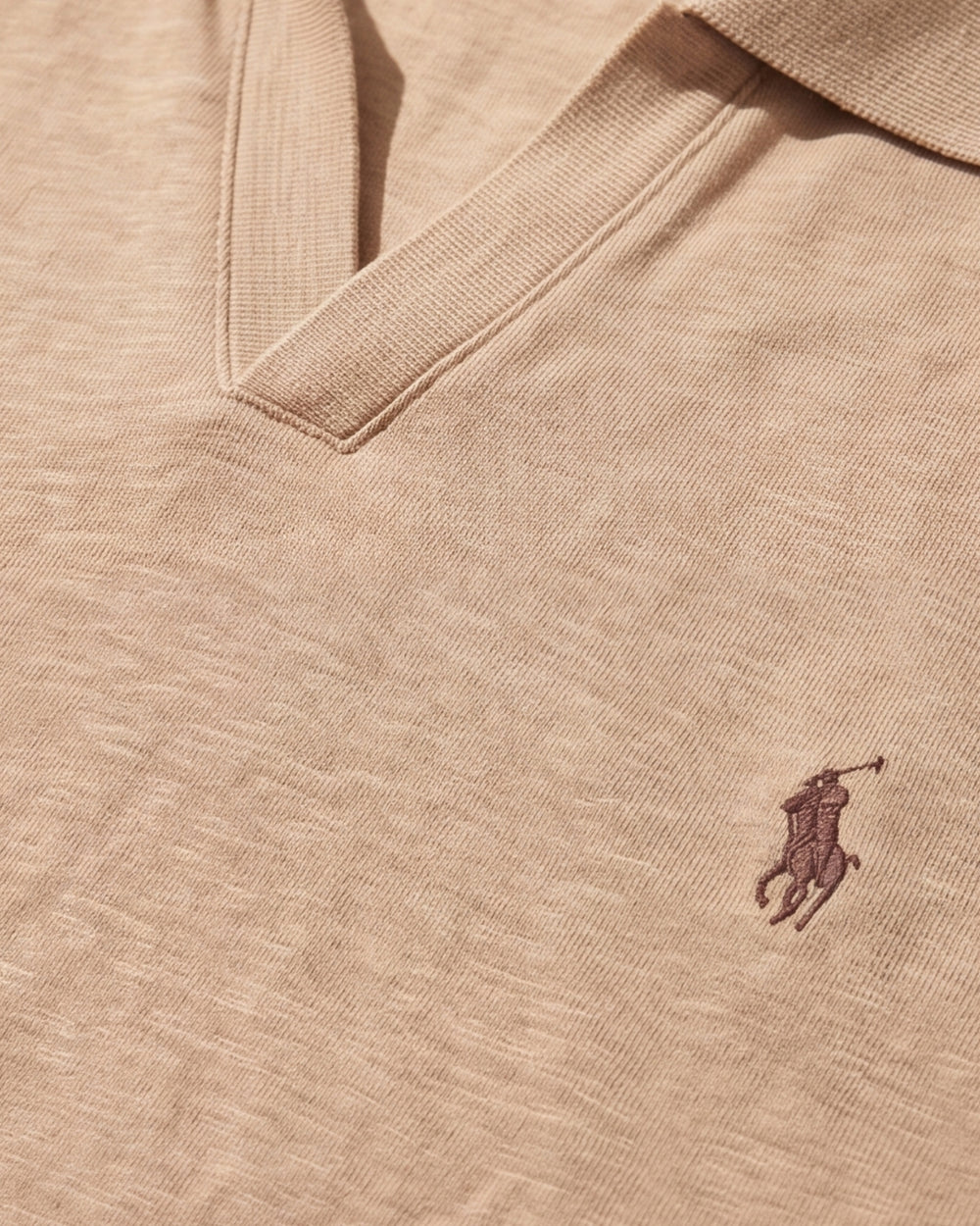 חולצת פולו ווי חומה לוגו חום Polo Ralph Lauren