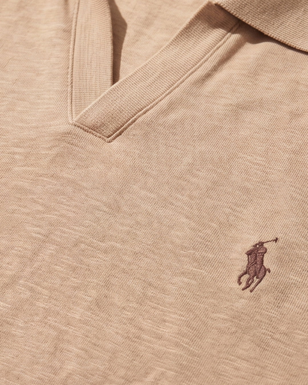 חולצת פולו ווי חומה לוגו חום Polo Ralph Lauren