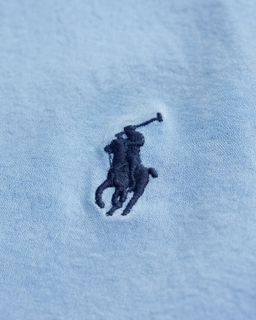 מכופתרת כותנה תכלת לוגו נייבי Polo Ralph Lauren