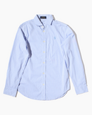 RL Blue & White Striped Light Blue Pony Shirt