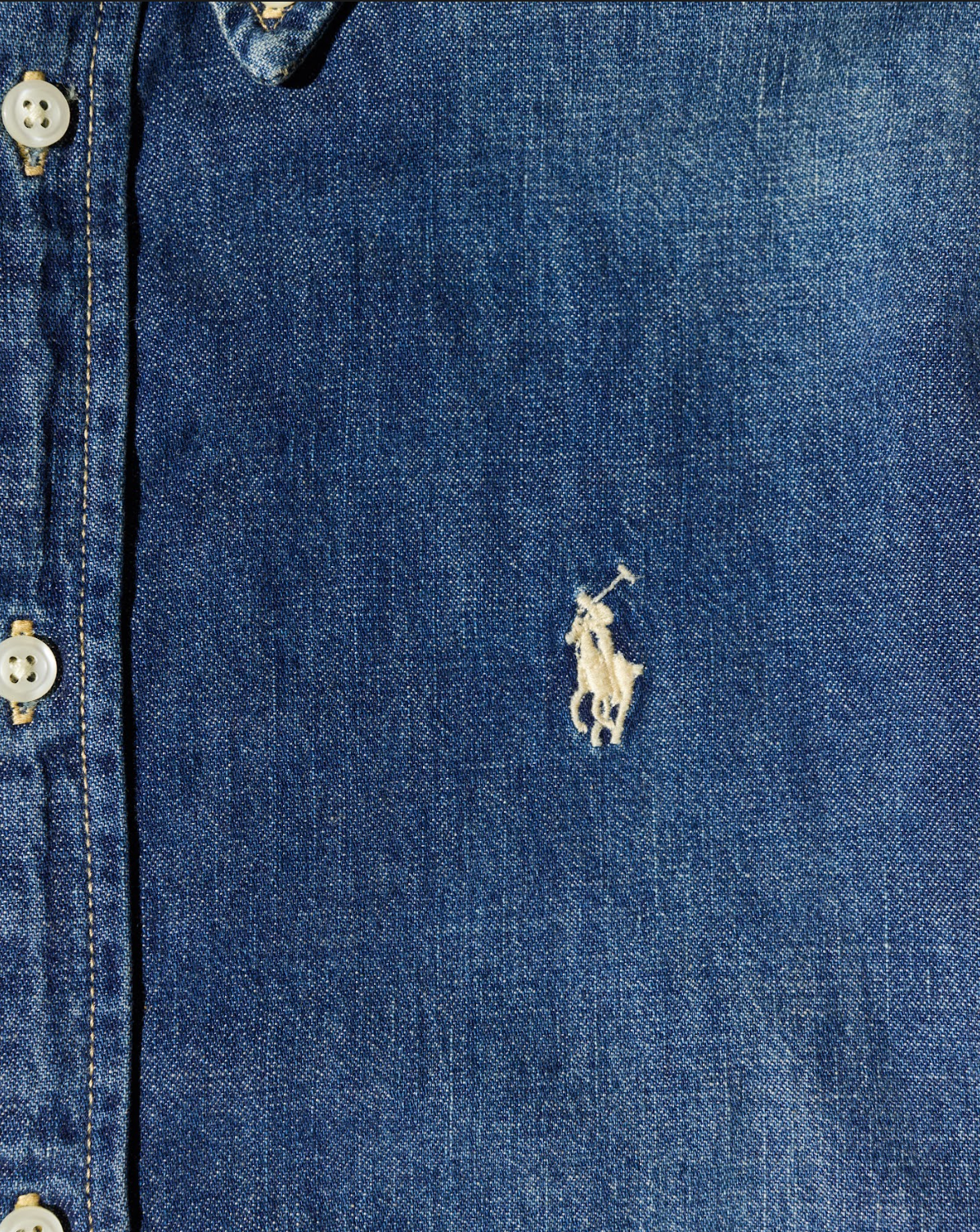 RL Denim & White Logo Shirt