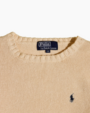 RL Cream Knit Sweater &Navy Logo