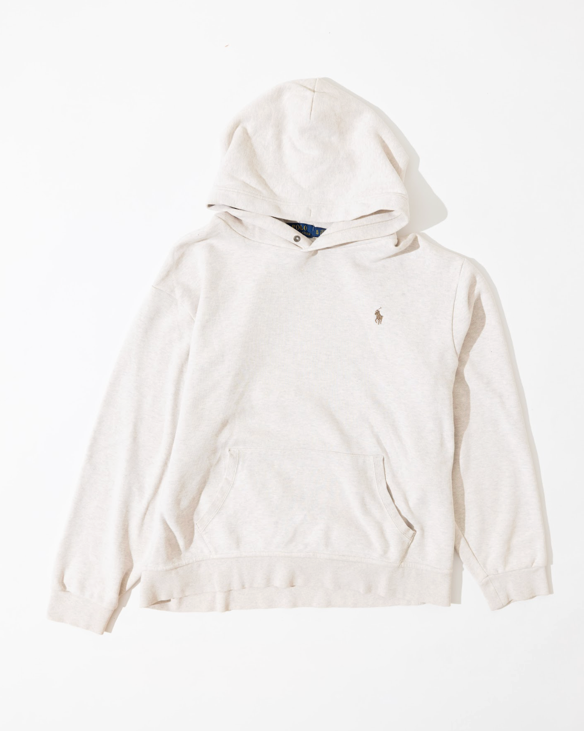 RL Cream Hoodie & Dark Brown Logo (XL)