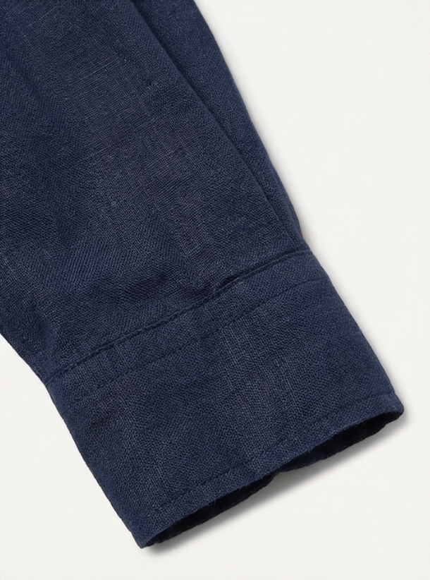 מכופתרת פשתן נייבי לוגו אדום Polo Ralph Lauren
