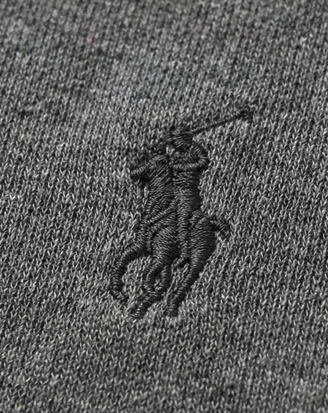 סריג חצי רוכסן אפור כהה Polo Ralph Lauren