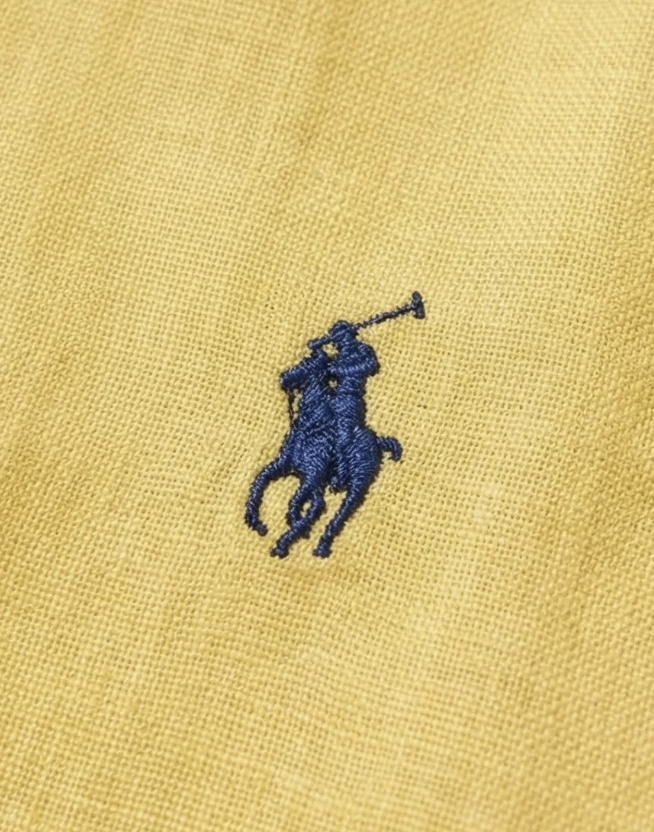מכופתרת פשתן צהובה Polo Ralph Lauren