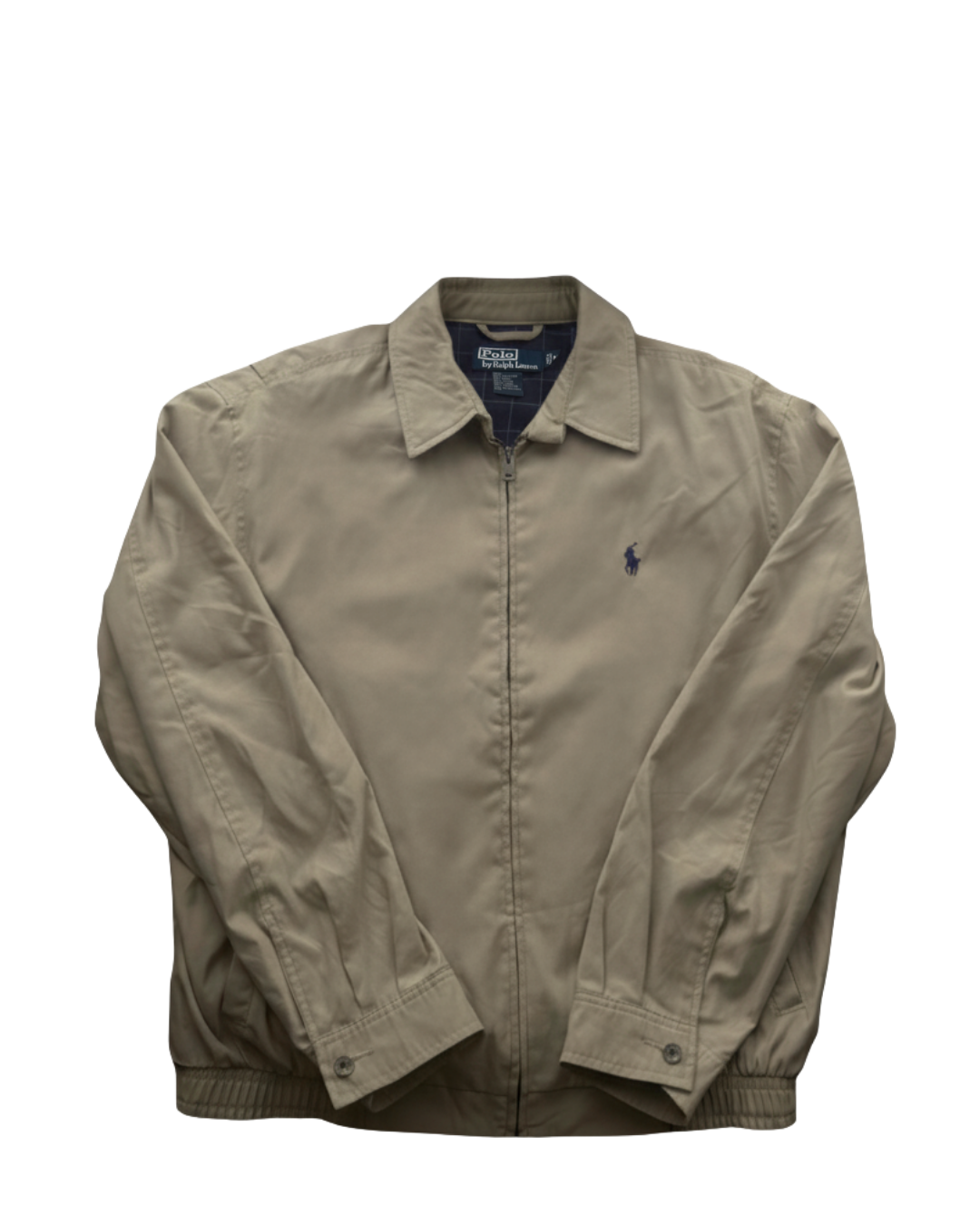 ‏RL Walnut &Navy Logo Bomber Jacket