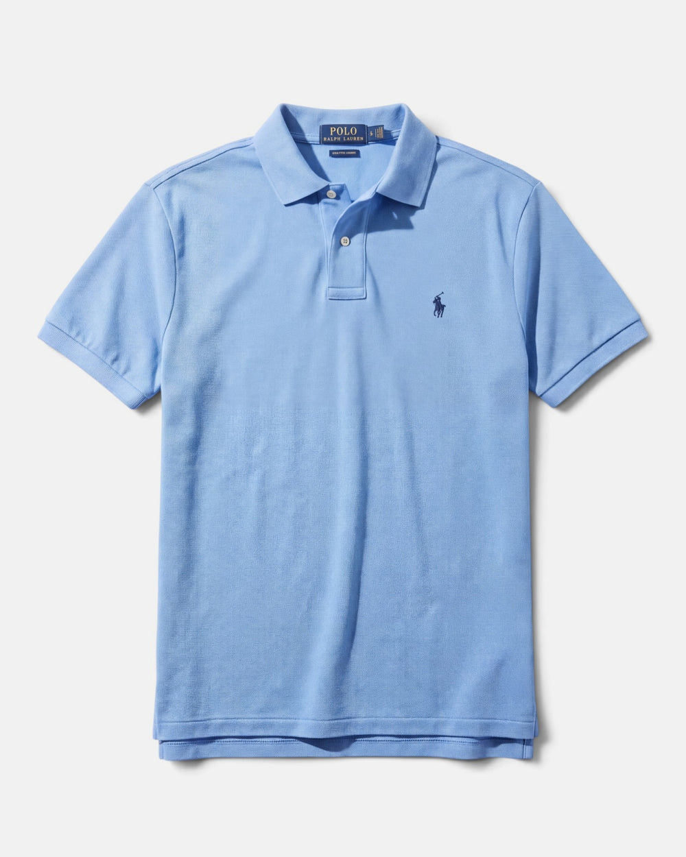 חולצת פולו תכלת בד פיקה לוגו נייבי Polo Ralph Lauren
