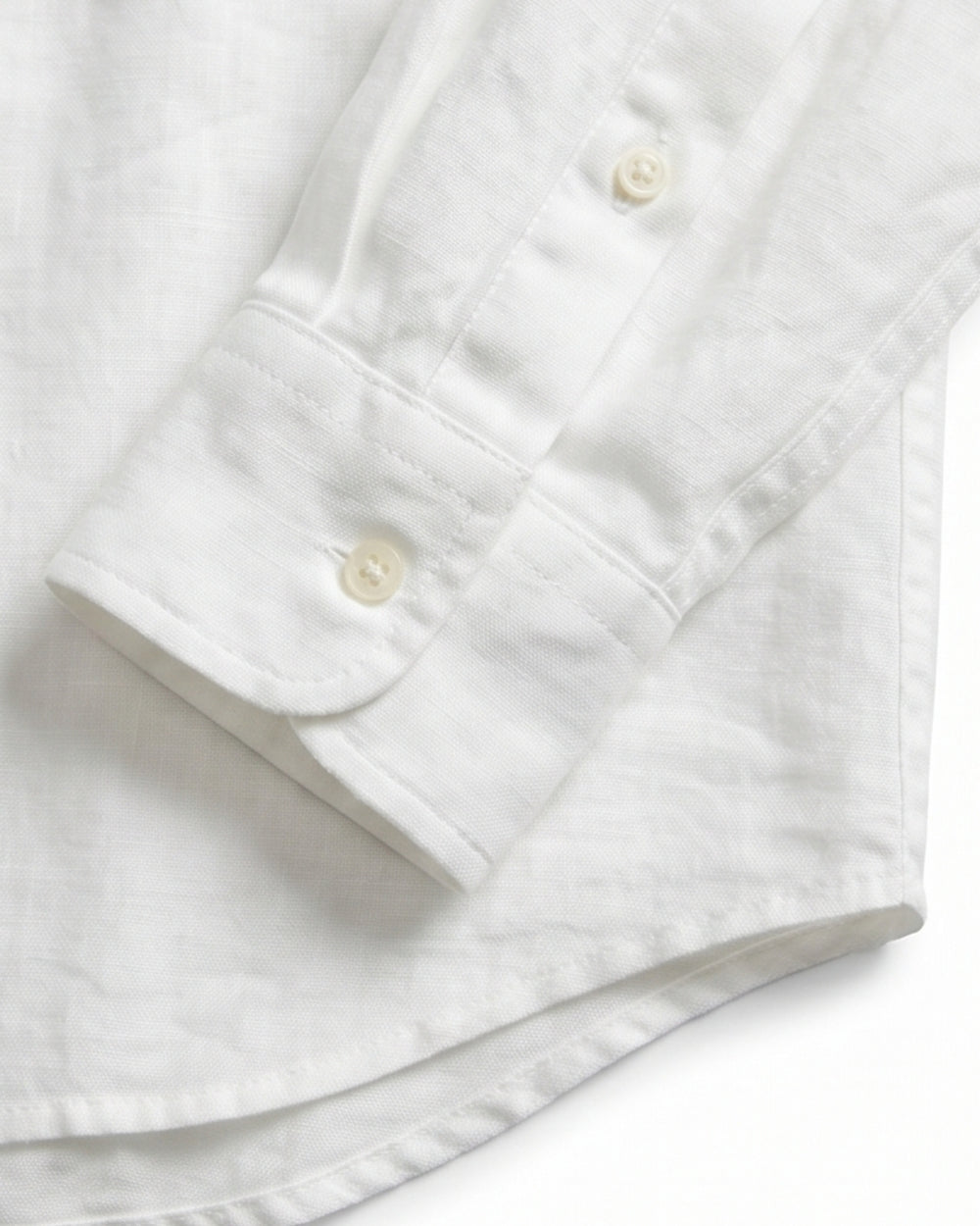 מכופתרת פשתן לבנה לוגו נייבי Polo Ralph Lauren