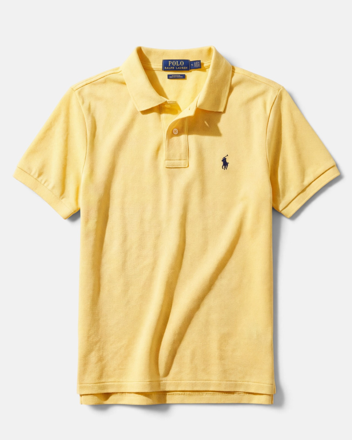 חולצת פולו צהובה לוגו נייבי Polo Ralph Lauren