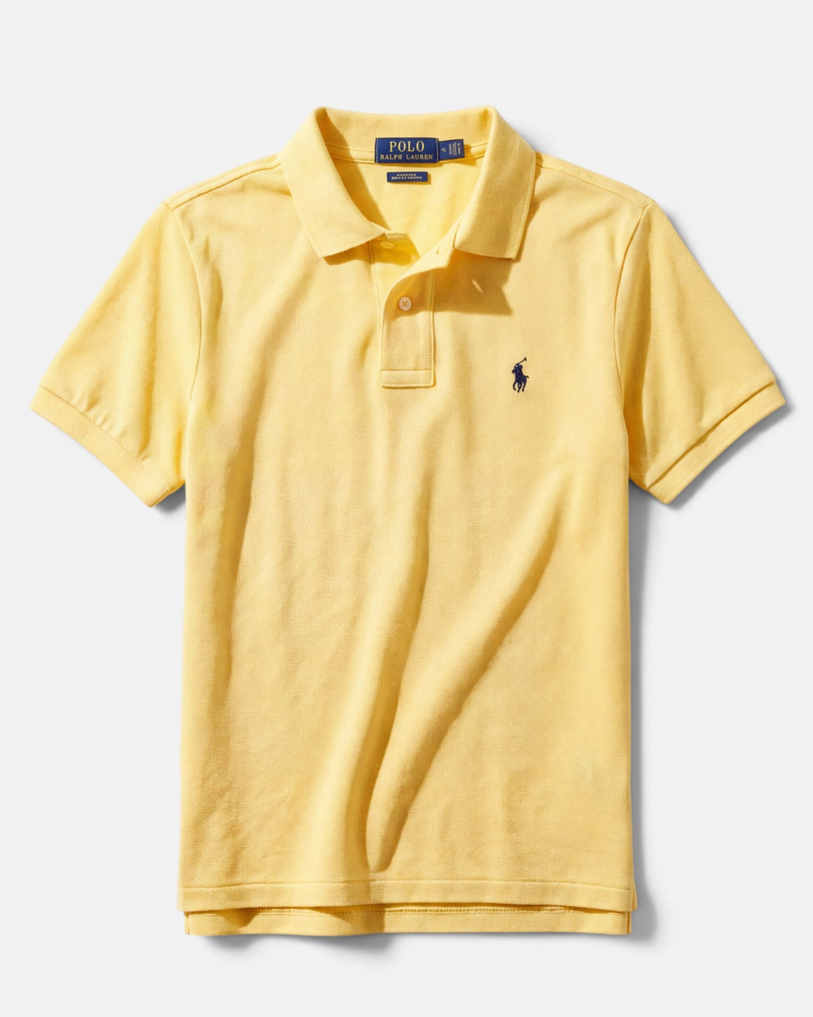 חולצת פולו צהובה לוגו נייבי Polo Ralph Lauren