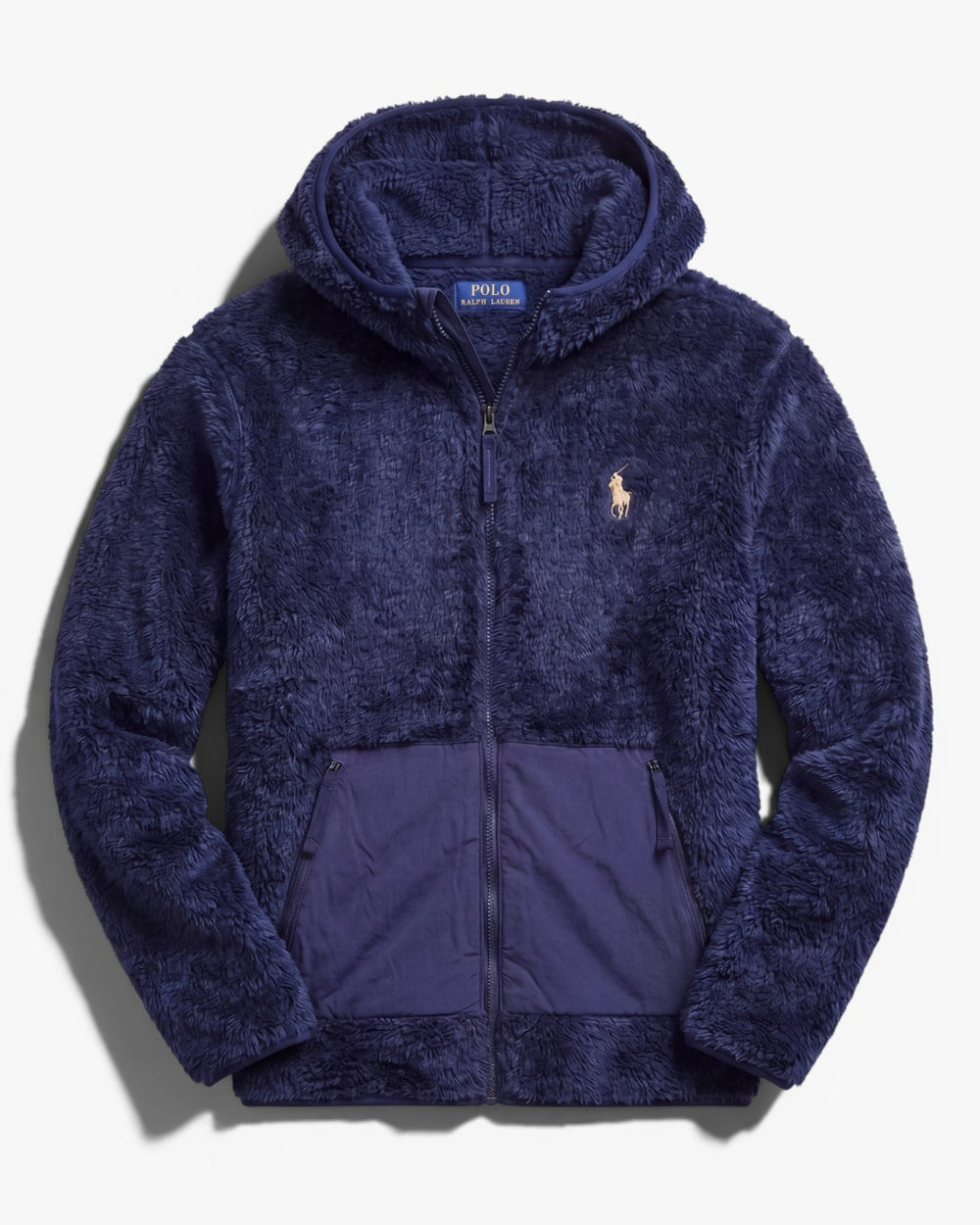 קפוצ׳ון נייבי פרווה לוגו ב׳ז Polo Ralph Lauren