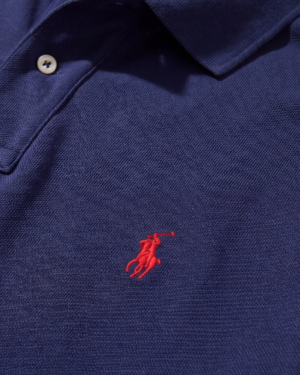 חולצת פולו ארוכה נייבי לוגו אדום Polo Ralph Lauren
