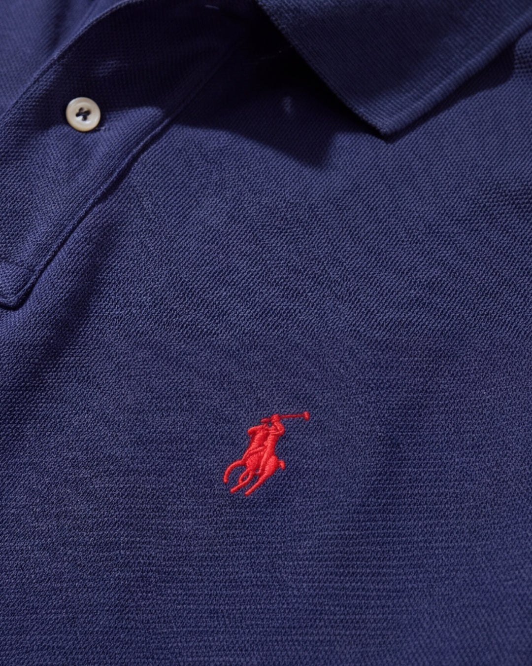 חולצת פולו ארוכה נייבי לוגו אדום Polo Ralph Lauren