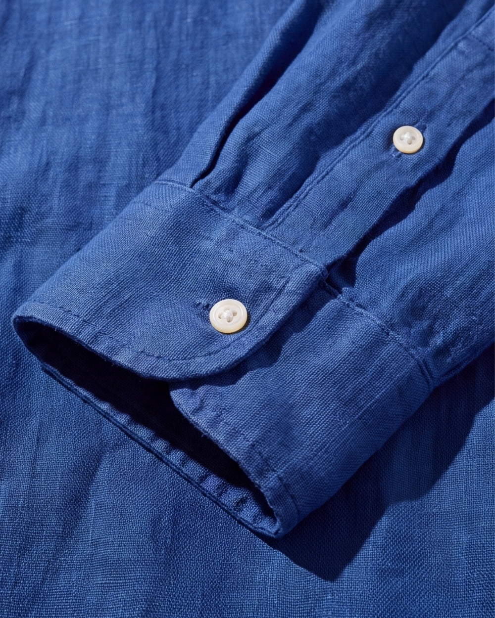 מכופתרת פשתן כחול אוקיינוס לוגו אדום Polo Ralph Lauren