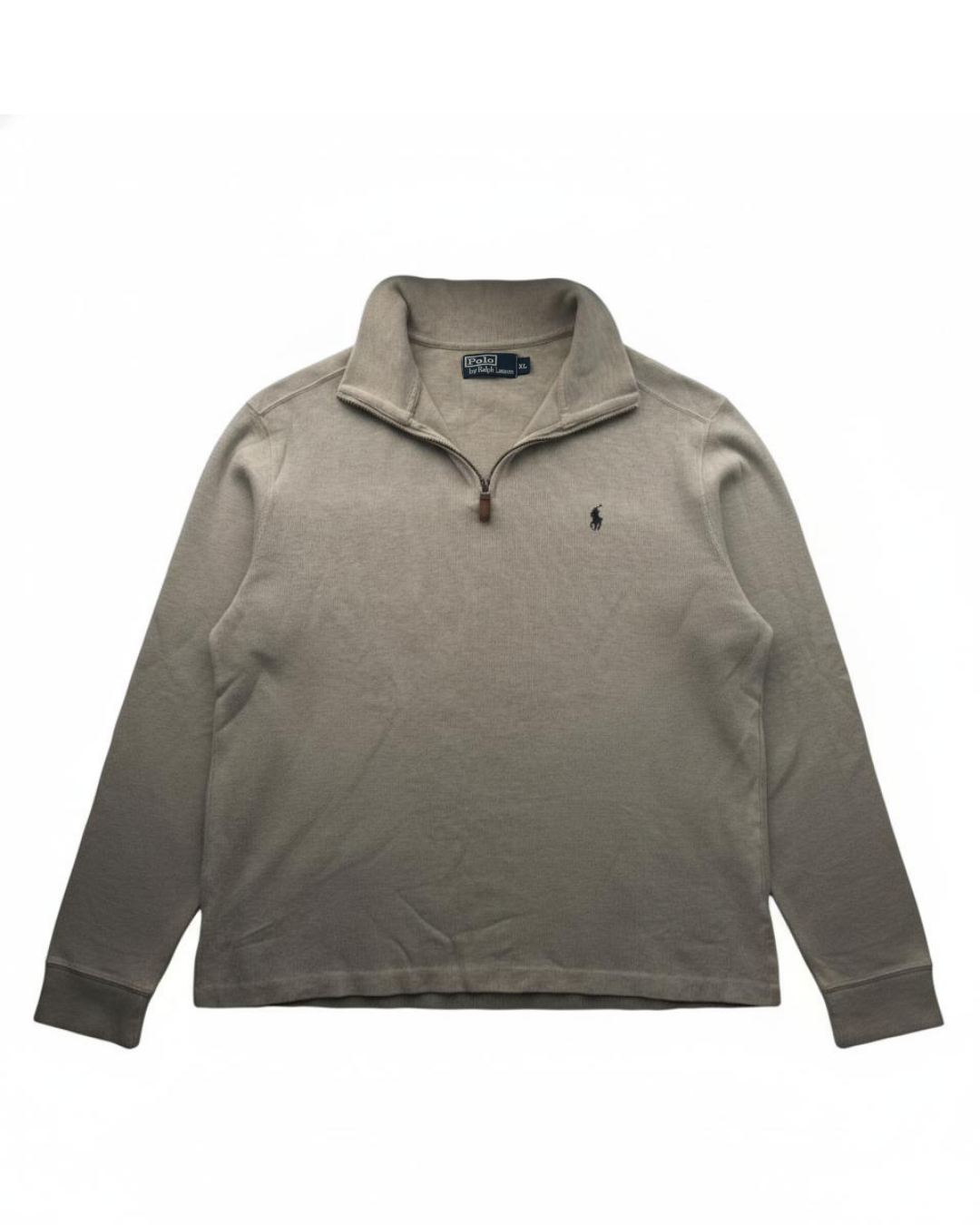 ‏RL Brown & Dark brown Logo Half-Zip