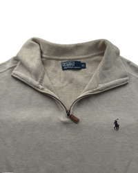 ‏RL Brown & Dark brown Logo Half-Zip