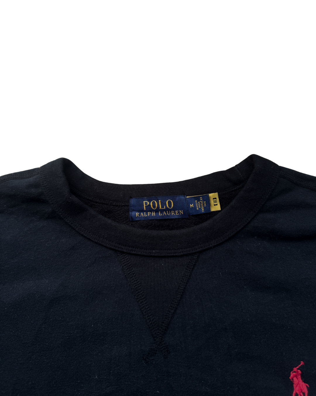 ‏RL Black & Red Logo Sweater