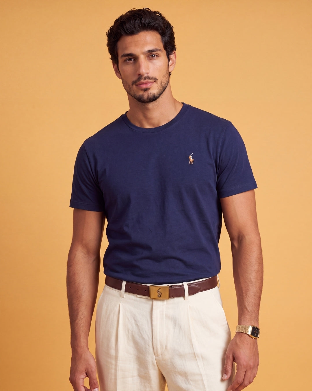 חולצת טי-שירט נייבי לוגו צבעוני Polo Ralph Lauren
