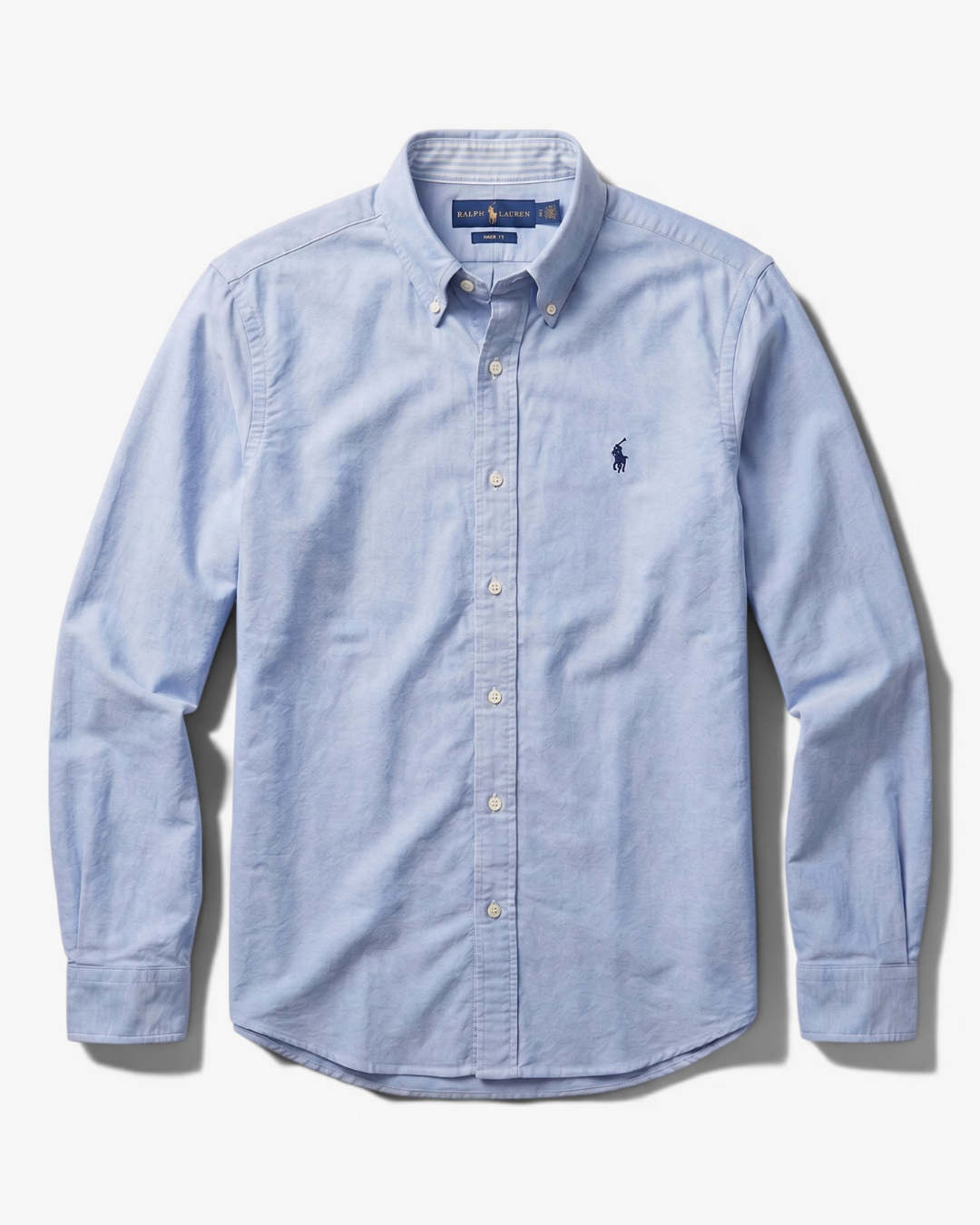 מכופתרת אוקספורד תכלת לוגו נייבי Polo Ralph Lauren