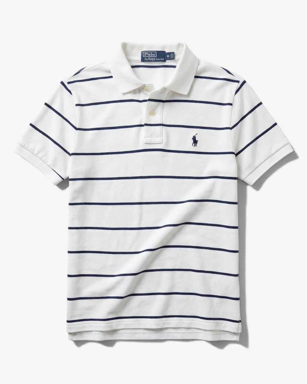 חולצת פולו פסים לבין-כחול לוגו נייבי Polo Ralph Lauren