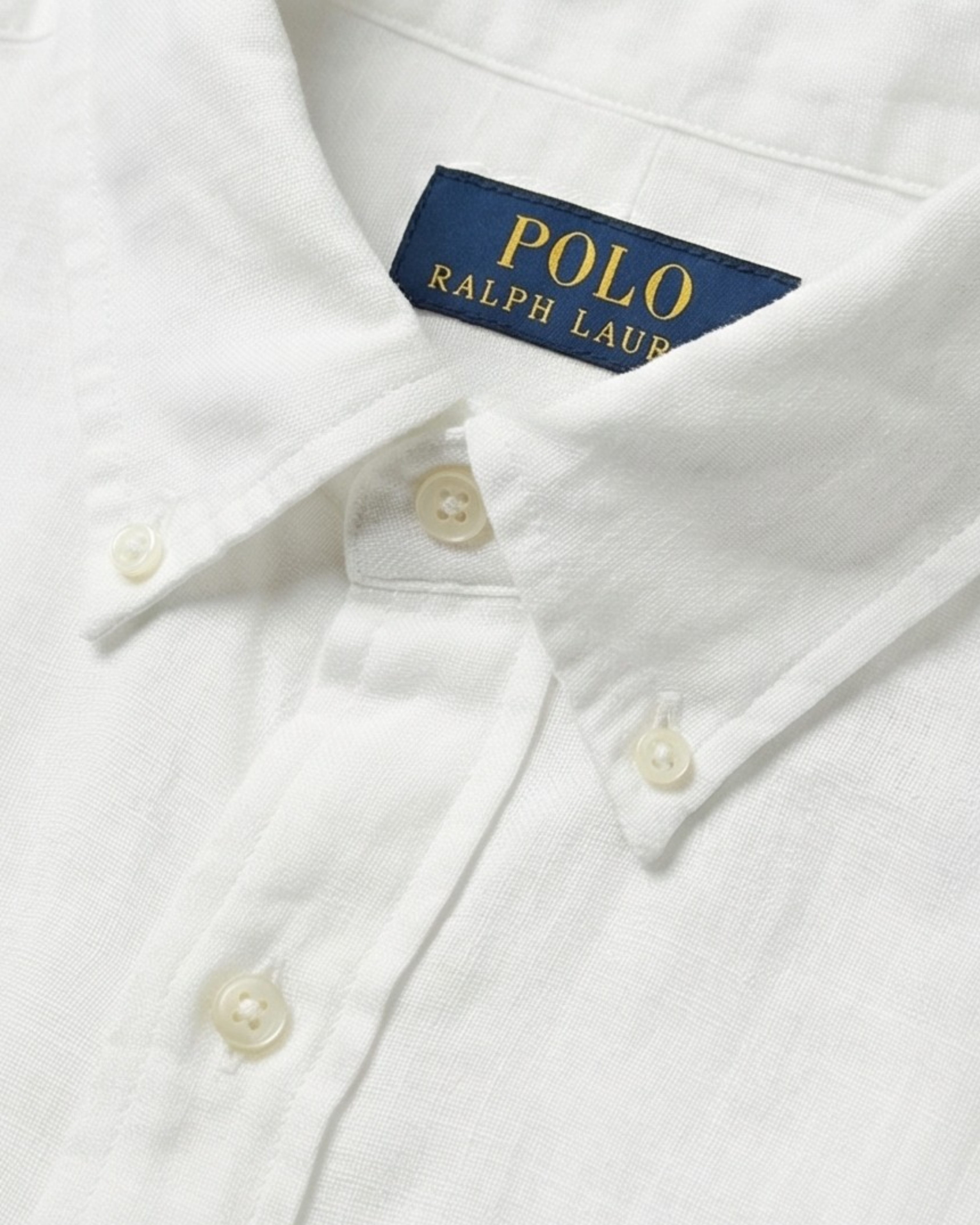 מכופתרת פשתן לבנה Polo Ralph Lauren