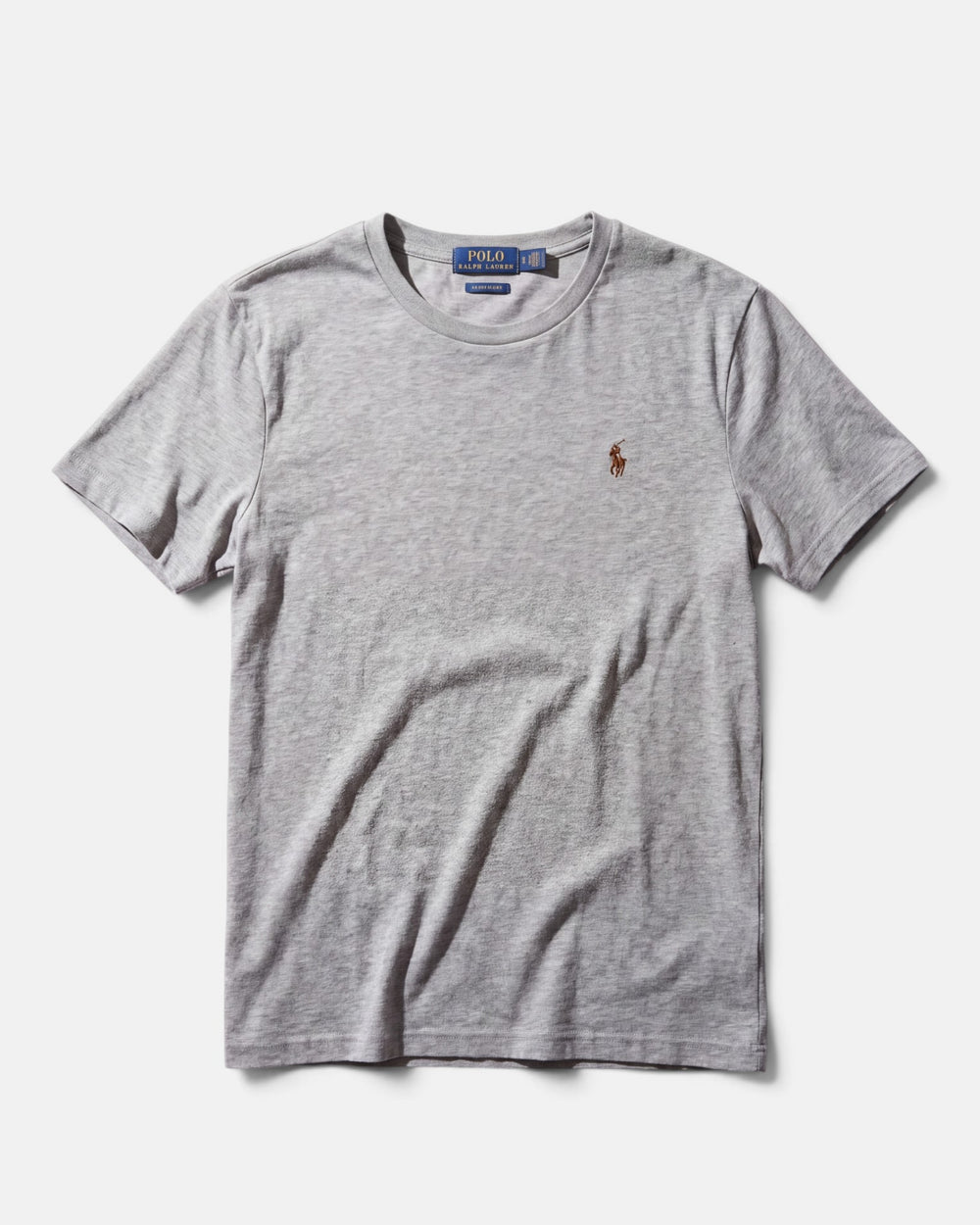 חולצת טי-שירט אפורה לוגו צבעוני Polo Ralph Lauren