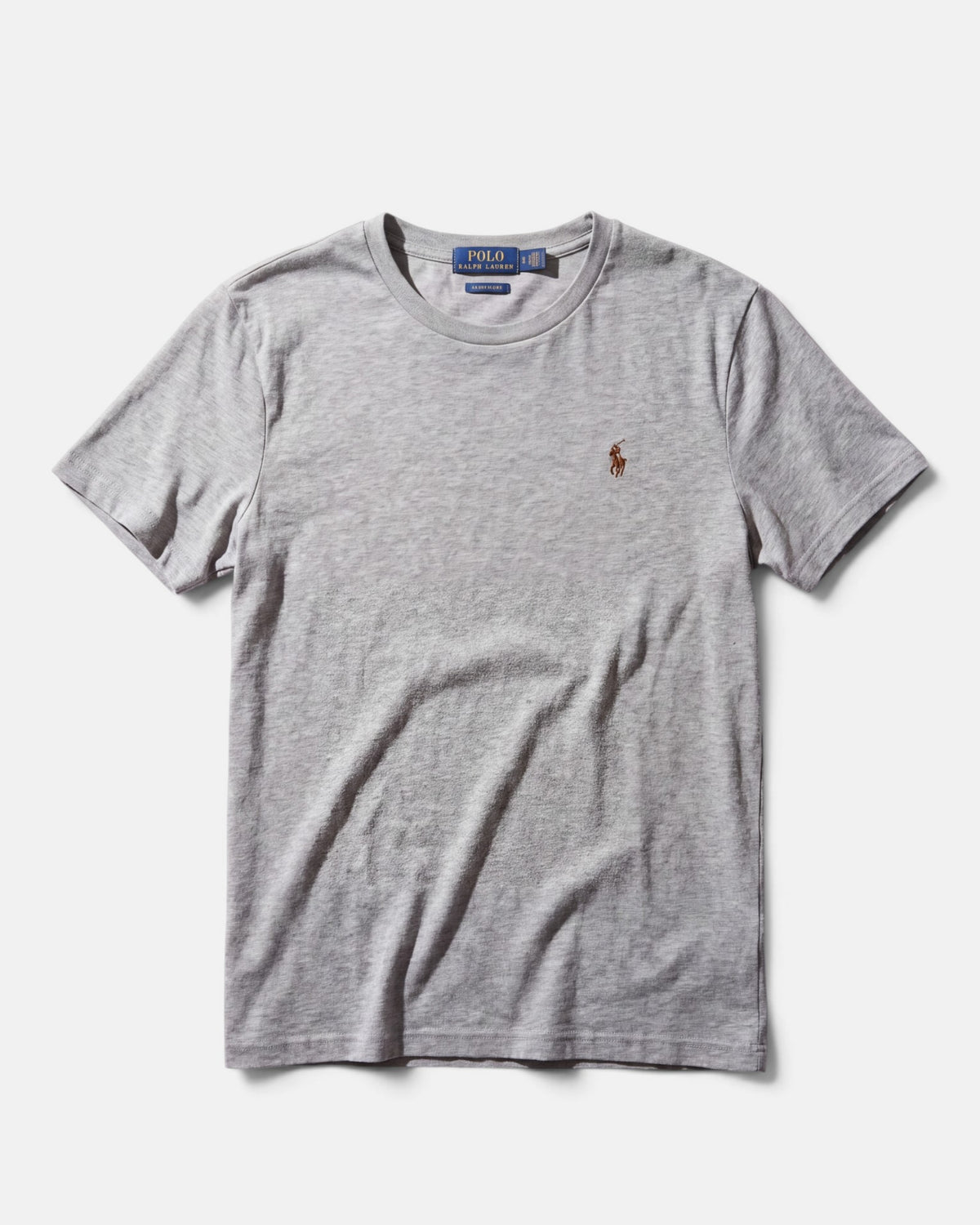 חולצת טי-שירט אפורה לוגו צבעוני Polo Ralph Lauren