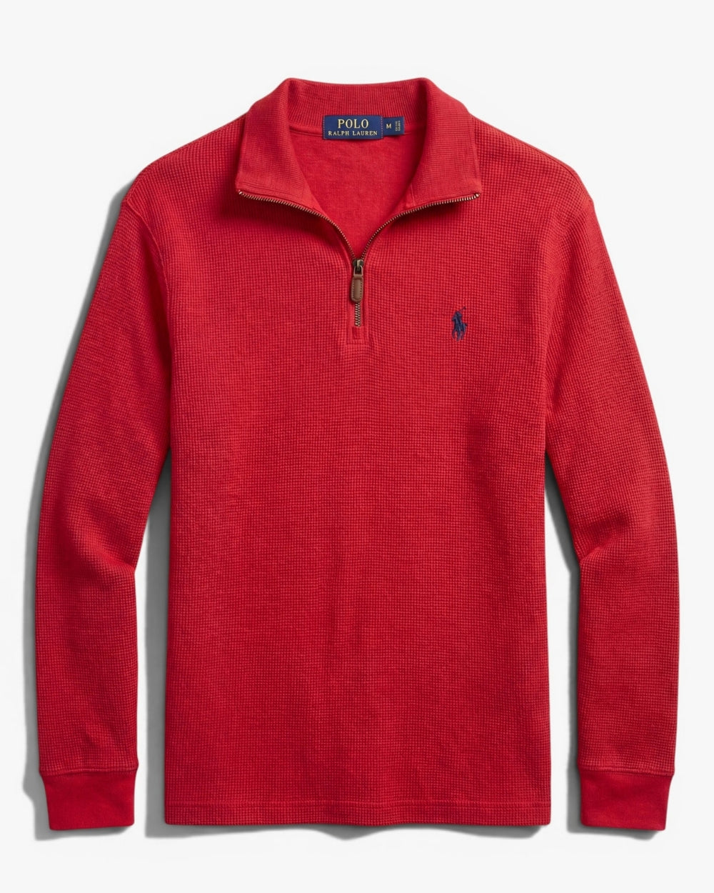 סריג חצי רוכסן אדום לוגו נייבי Polo Ralph Lauren