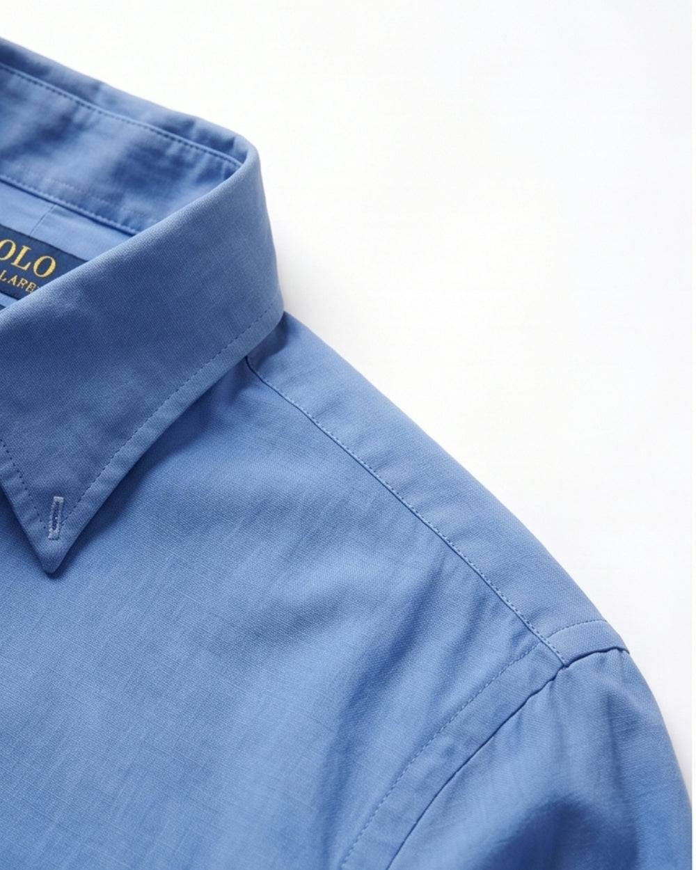 מכופתרת כותנה כחולה לוגו נייבי Polo Ralph Lauren