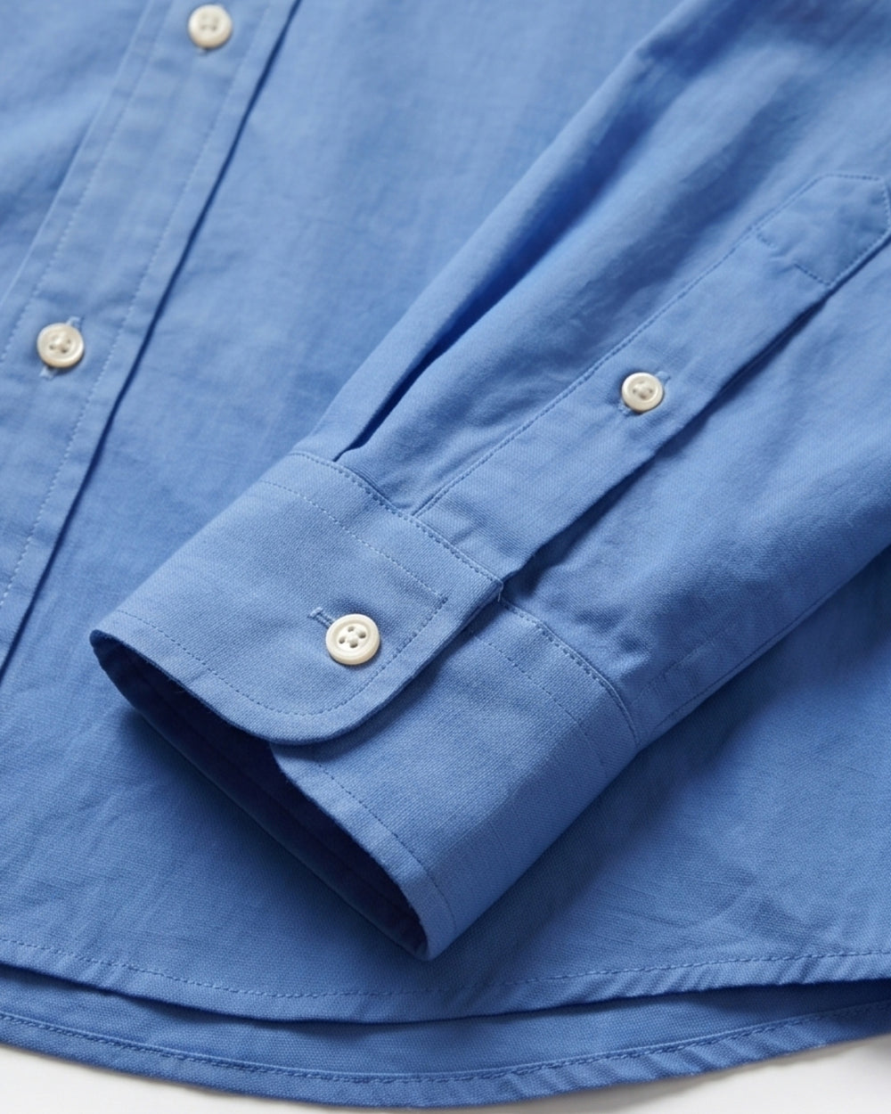 מכופתרת כותנה כחולה לוגו נייבי Polo Ralph Lauren