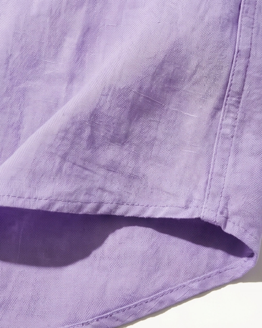 מכופתרת פשתן סגולה לוגו לבן Polo Ralph Lauren