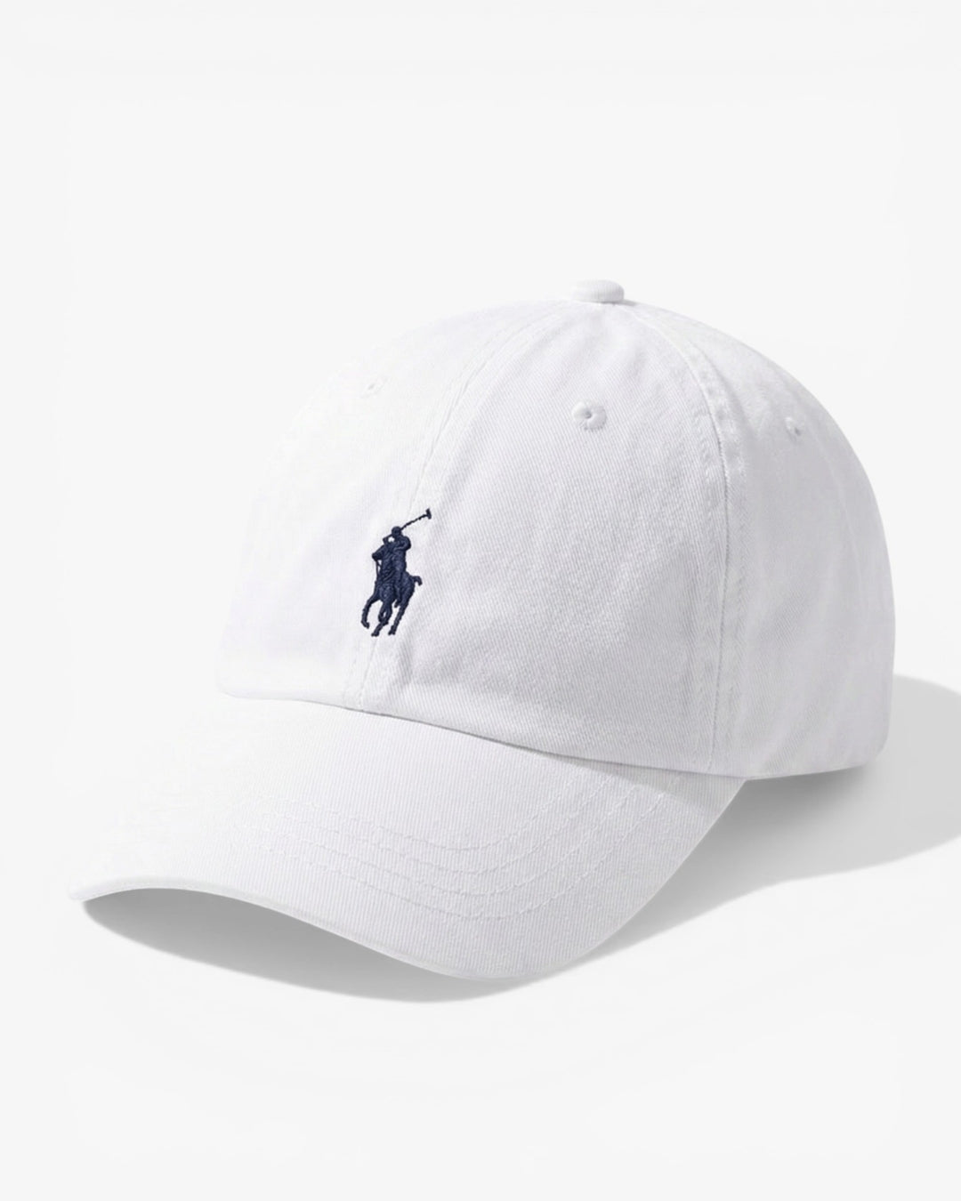 כובע לבן לוגו כחול Polo Ralph Lauren