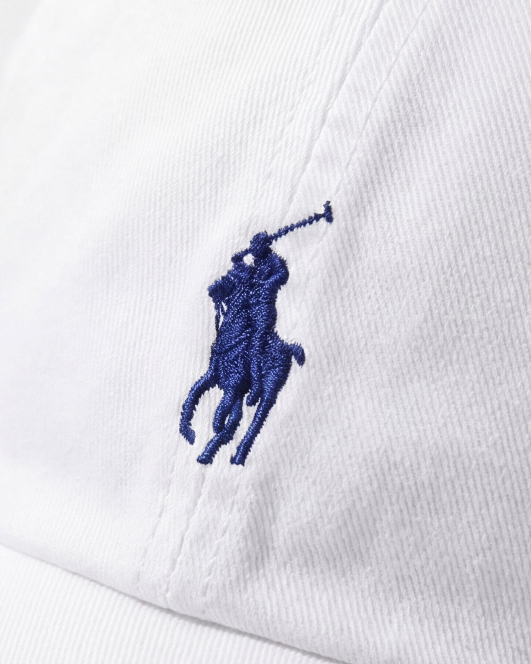 כובע לבן לוגו כחול Polo Ralph Lauren