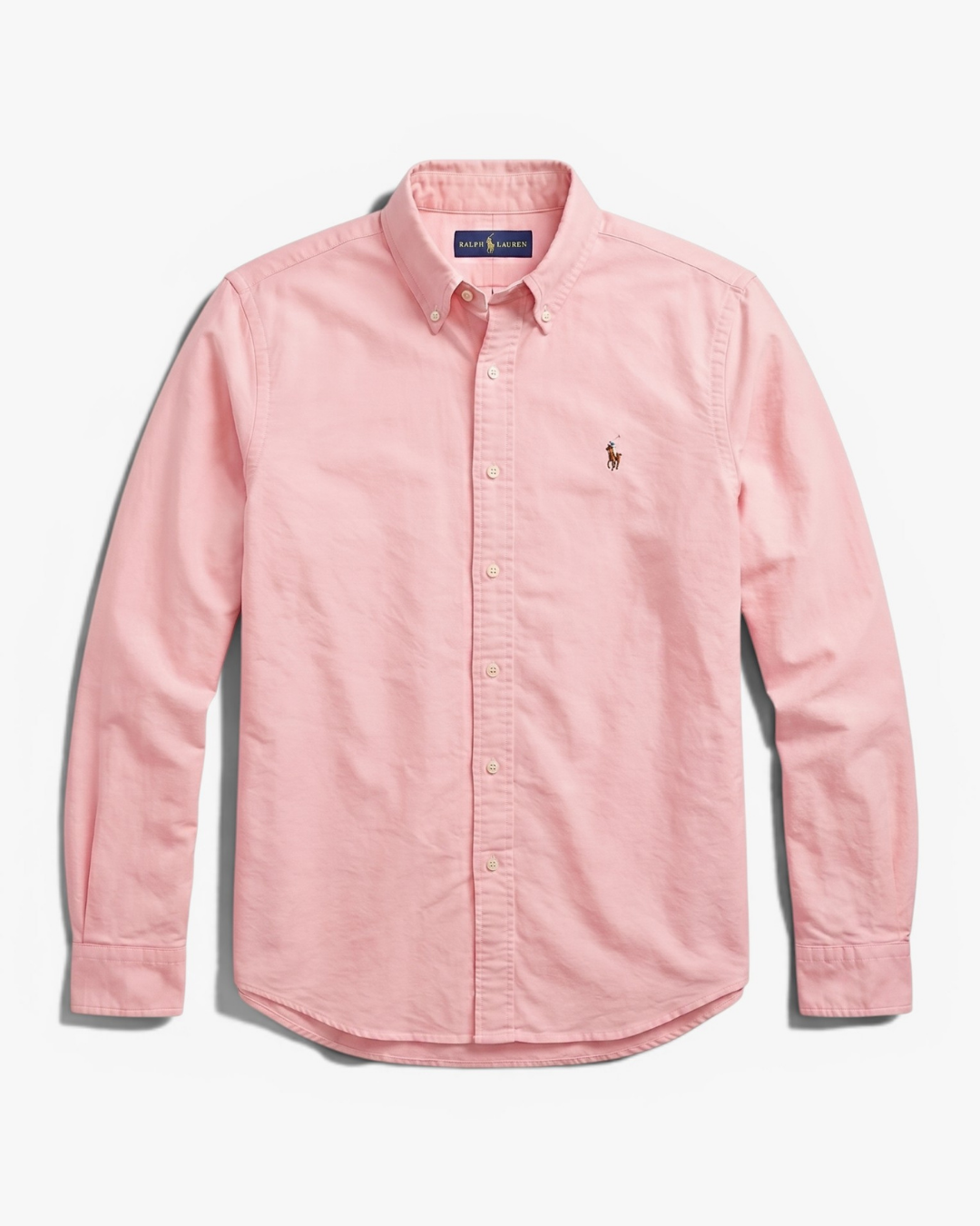 מכופתרת אוקספורד ורודה לוגו צבעוני Polo Ralph Lauren