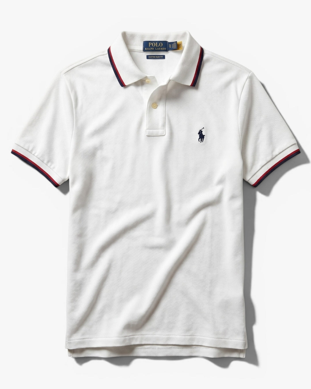 חולצת פולו לבנה לוגו נייבי צאוורון בצבעים Polo Ralph Lauren