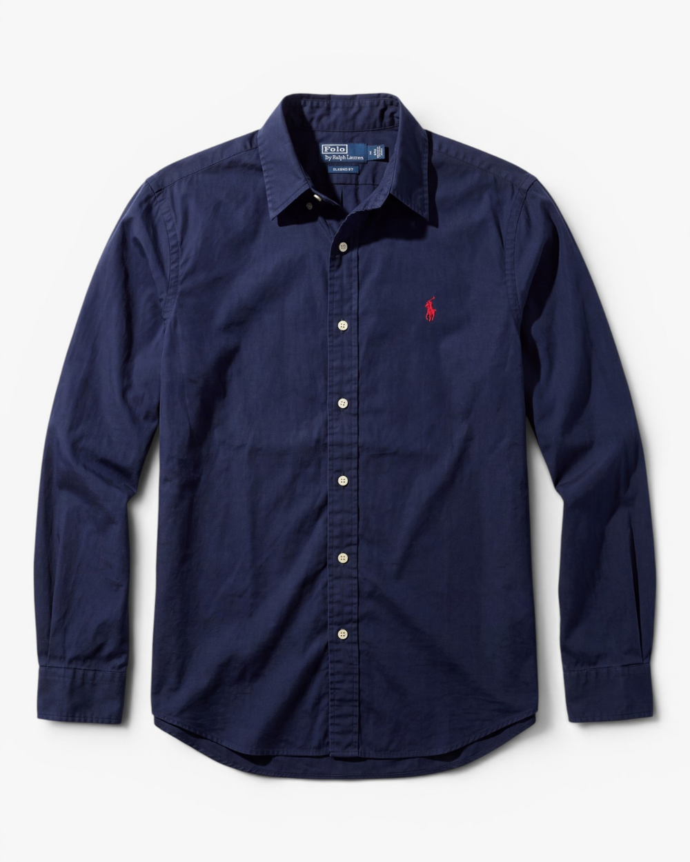 מכופתרת כותנה נייבי לוגו אדום Polo Ralph Lauren
