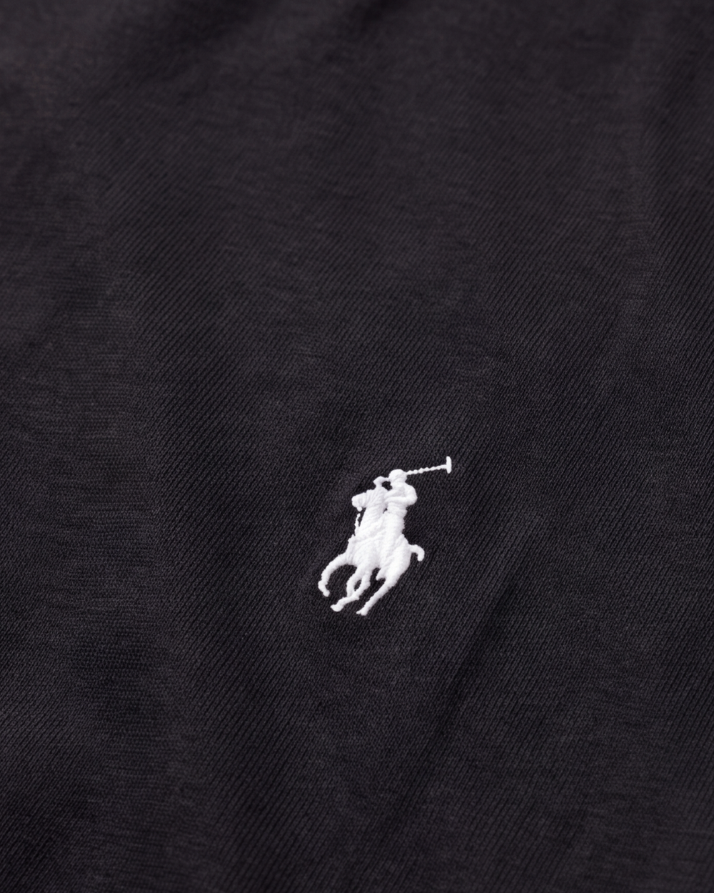חולצת ארוכה שחורה לוגו לבן Polo Ralph Lauren