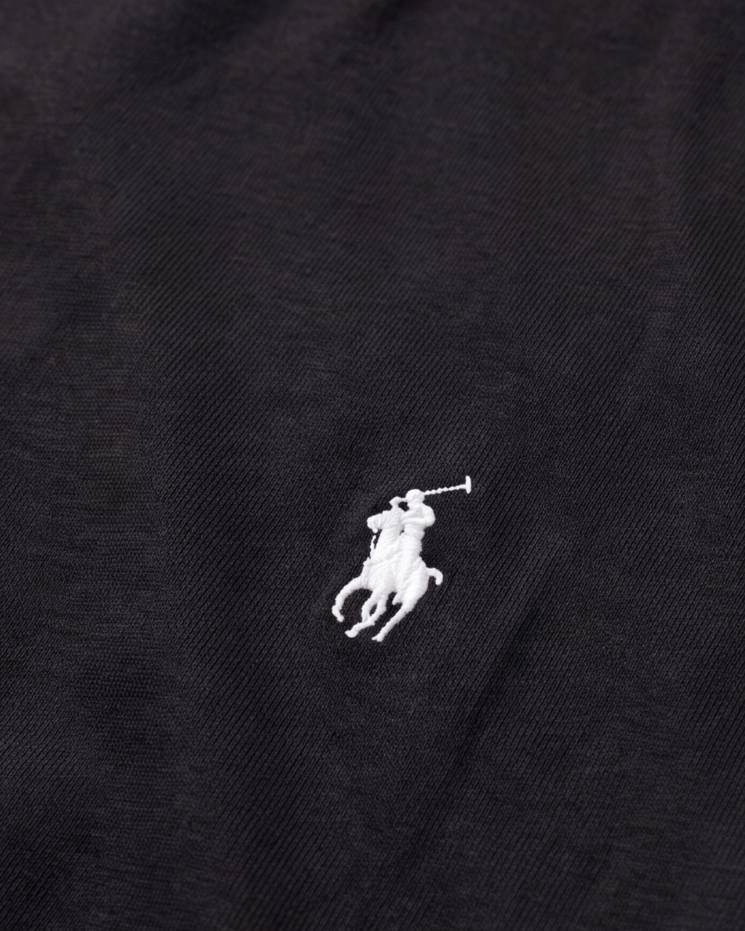 חולצת ארוכה שחורה לוגו לבן Polo Ralph Lauren