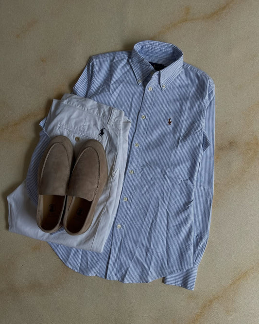 Kemeja Ralph Lauren strip blue