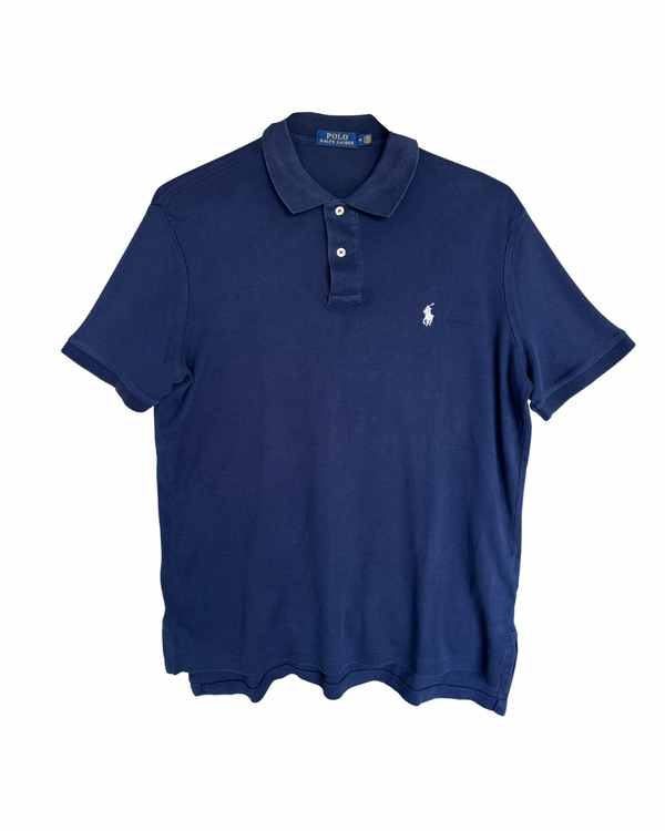 ‏RL Navy & White Logo Soft Polo Shirt