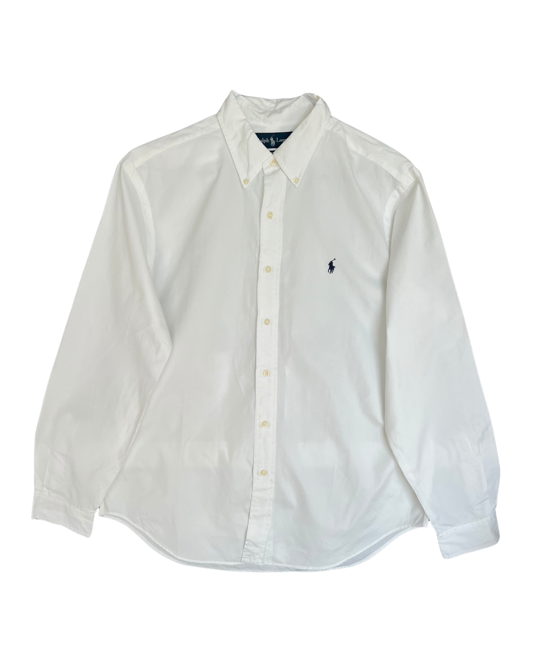 ‏RL White & Navy Logo Shirt