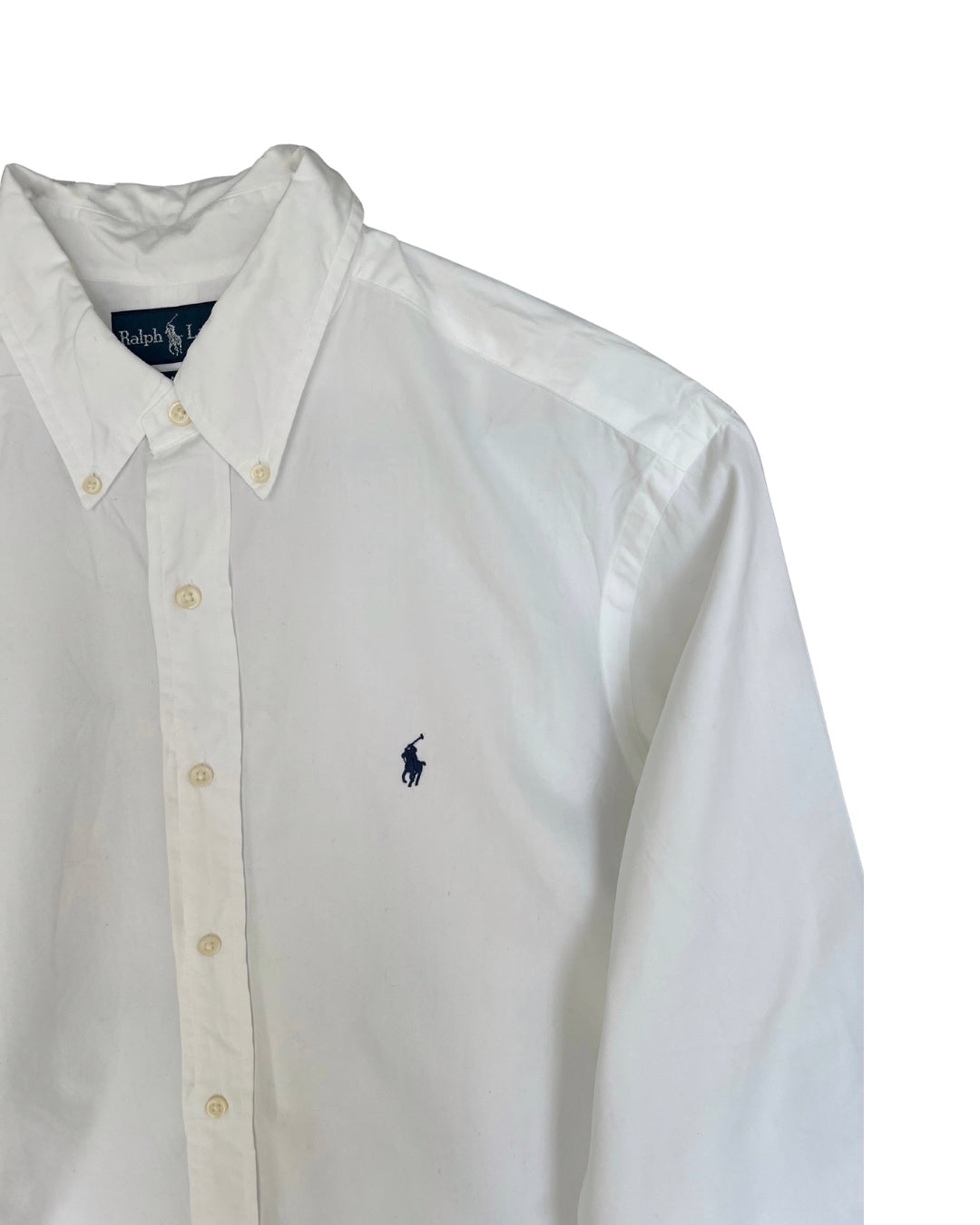‏RL White & Navy Logo Shirt