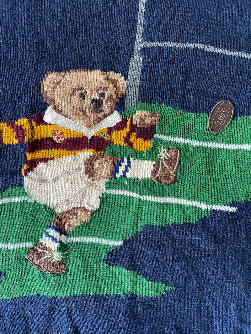 Navy football teddy bear sweater