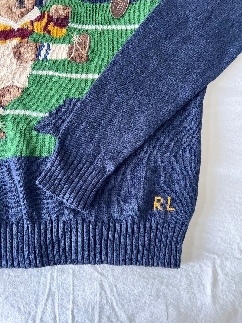 Navy football teddy bear sweater