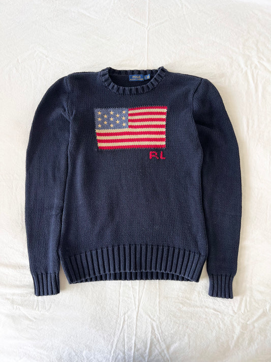 Navy American flag & big logo