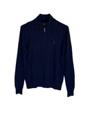 ‏RL Navy & Navy Logo Half-Zip