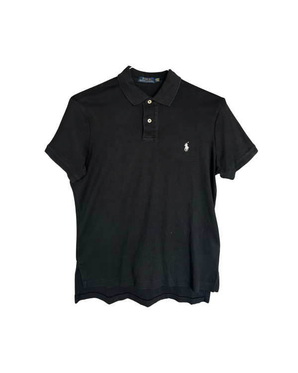RL Black & White Logo Soft Polo Shirt