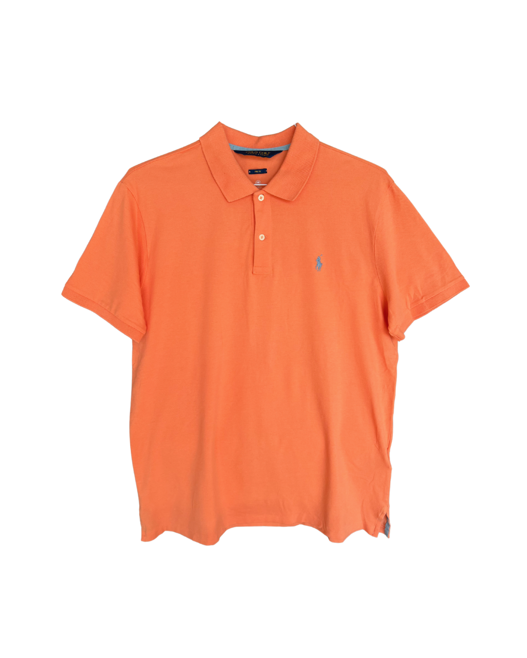 RL Orange & Light Blue Logo Polo Shirt