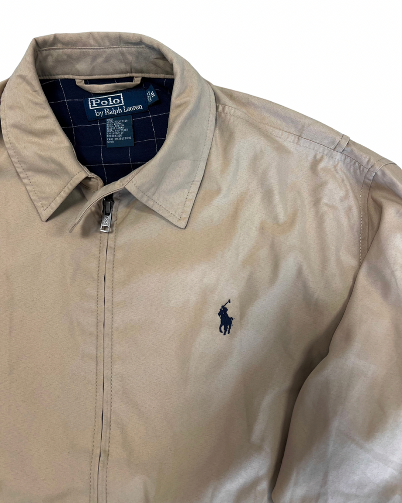 ‏RL Walnut & Navy Logo Bomber Jacket